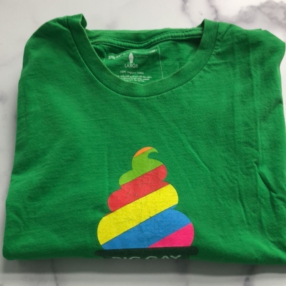 Big Gay Ice Cream Logo Short Sleeve Tee Shirt Size Large - Picture 11 of 11
